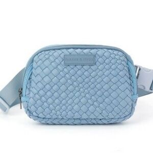 Parker & Hyde Machine Washable Woven Neoprene‎ Belt Bag - Blue